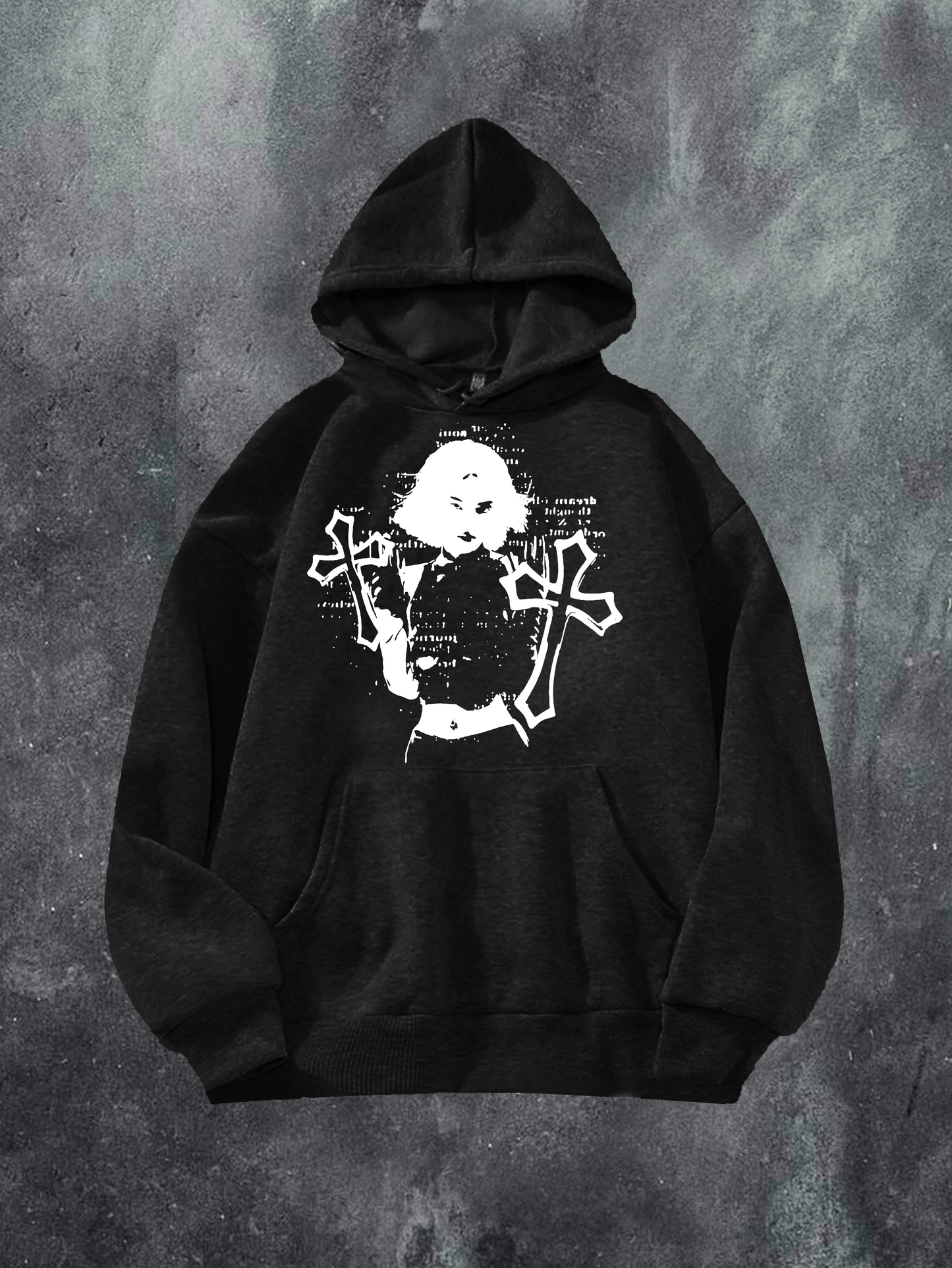 Woman With Crosses Hoodie
