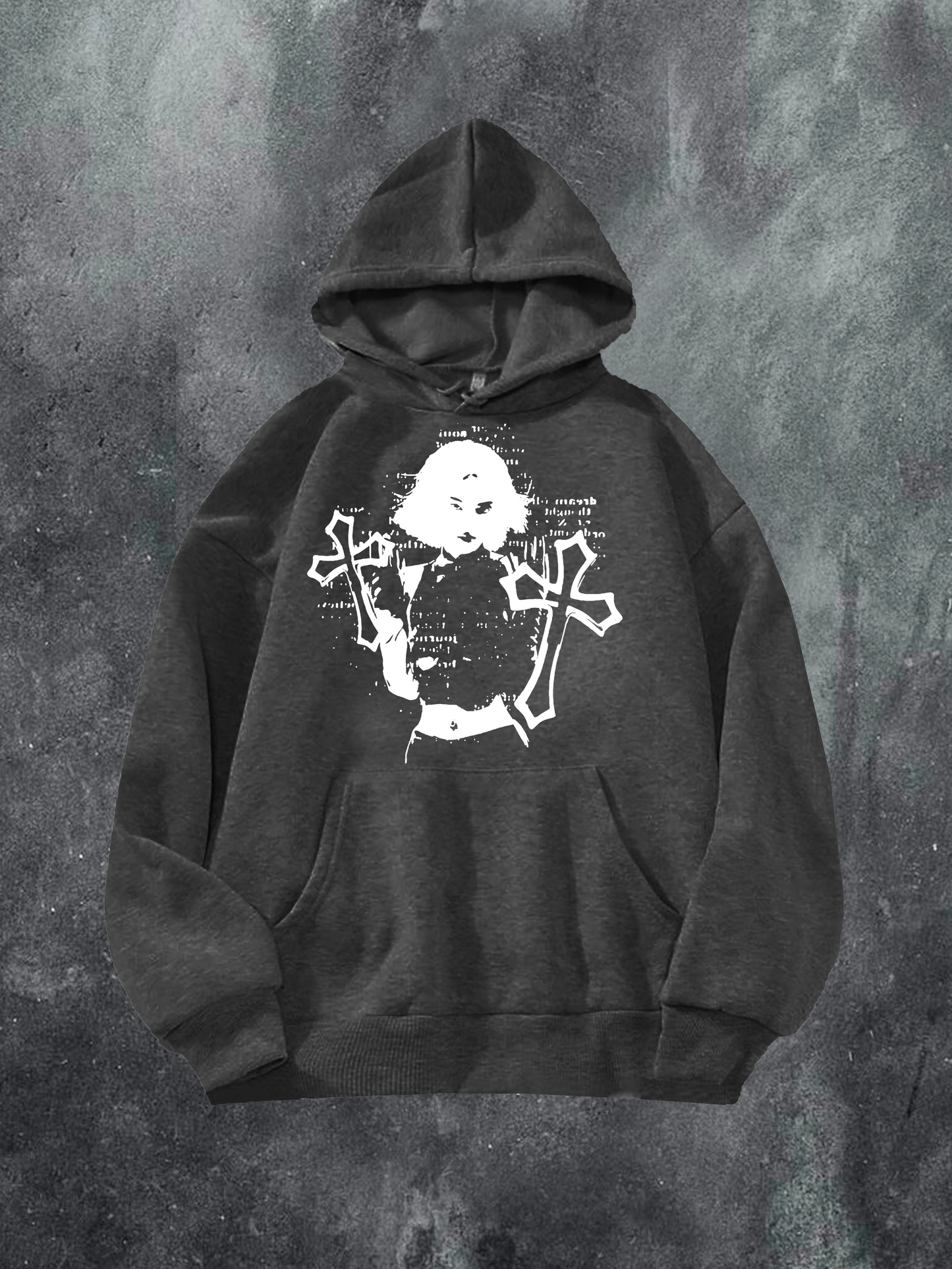 Woman With Crosses Hoodie