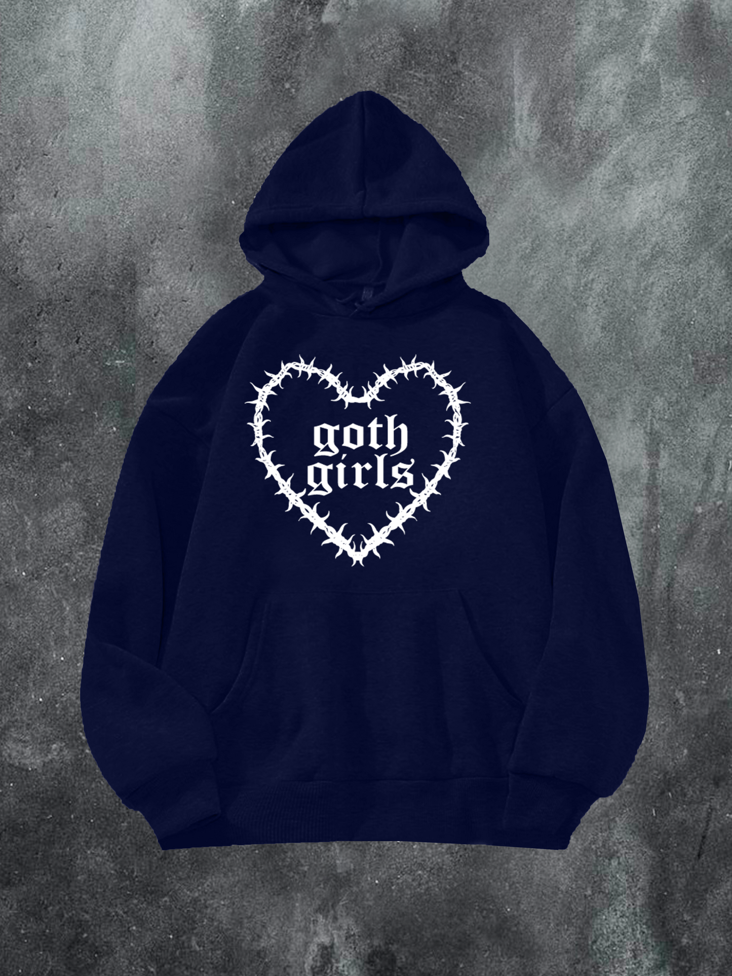 Goth Girls Spiked Heart Hoodie