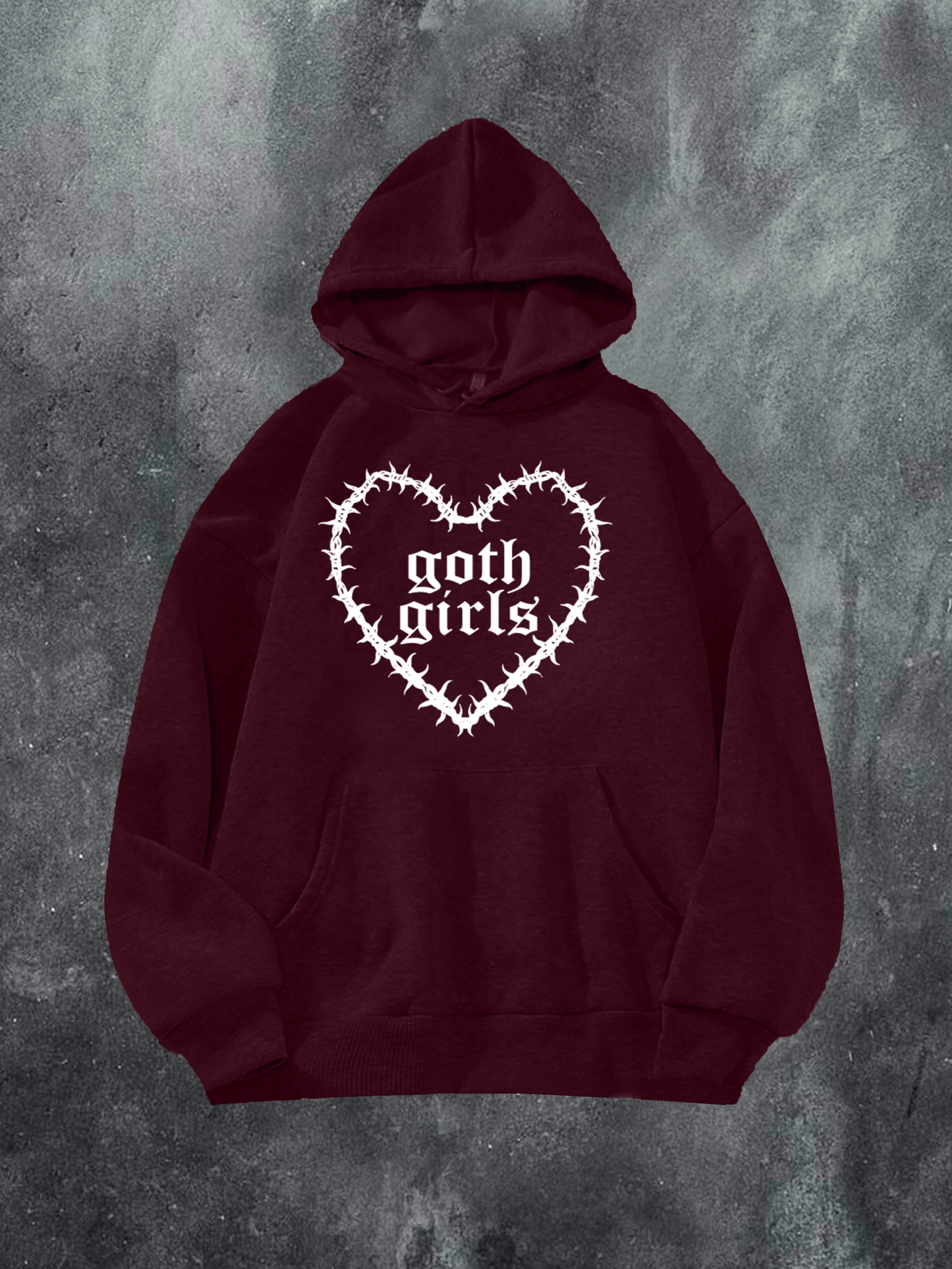 Goth Girls Spiked Heart Hoodie