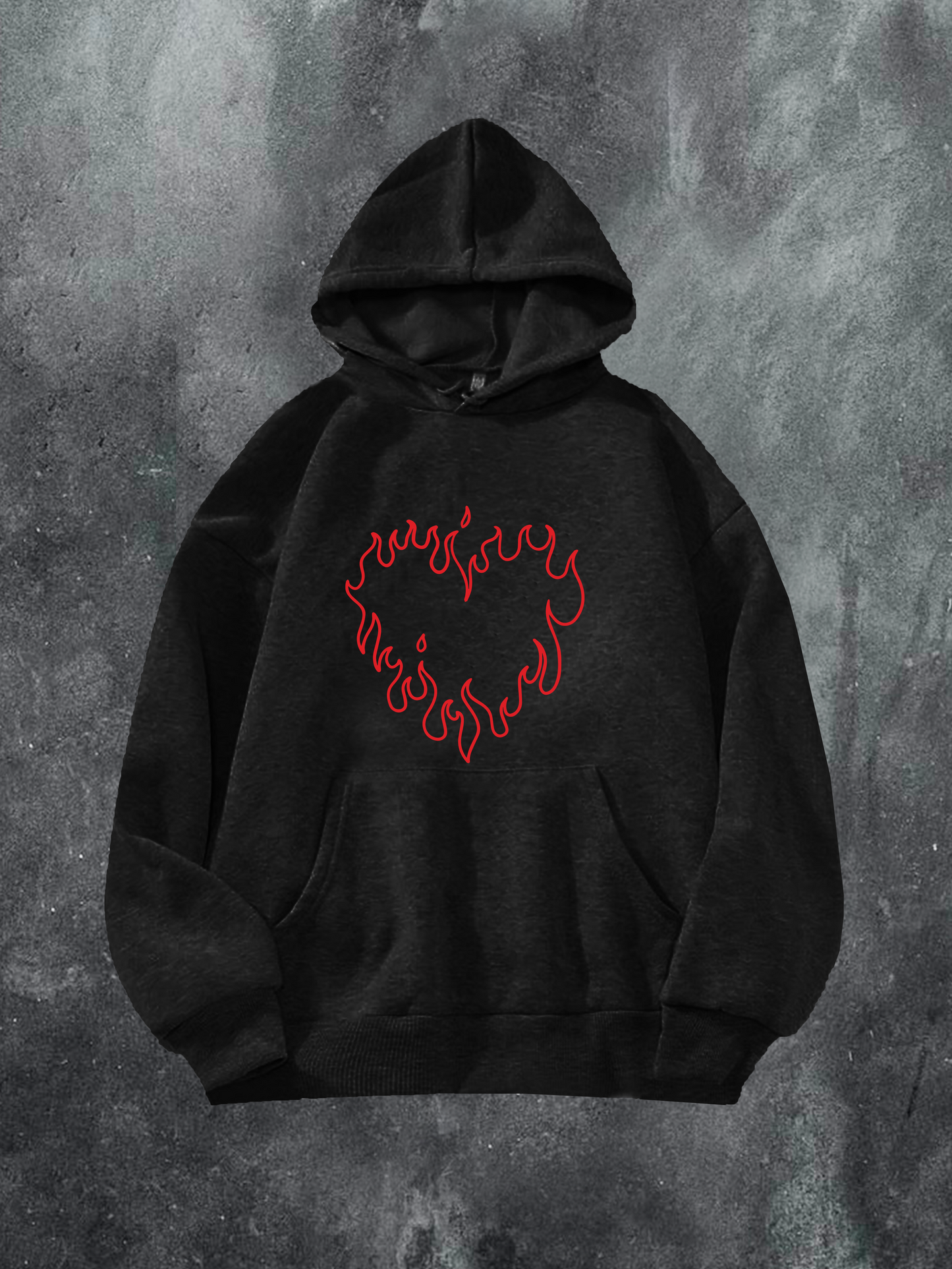 Flaming Heart Hoodie