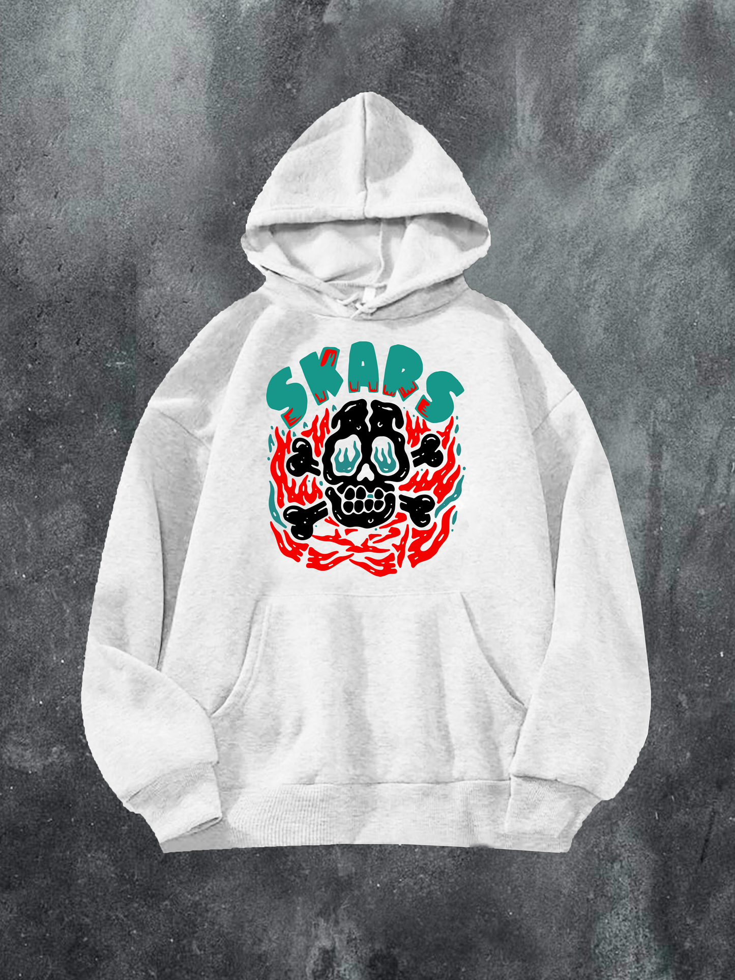 Skull On Fire Hoodie