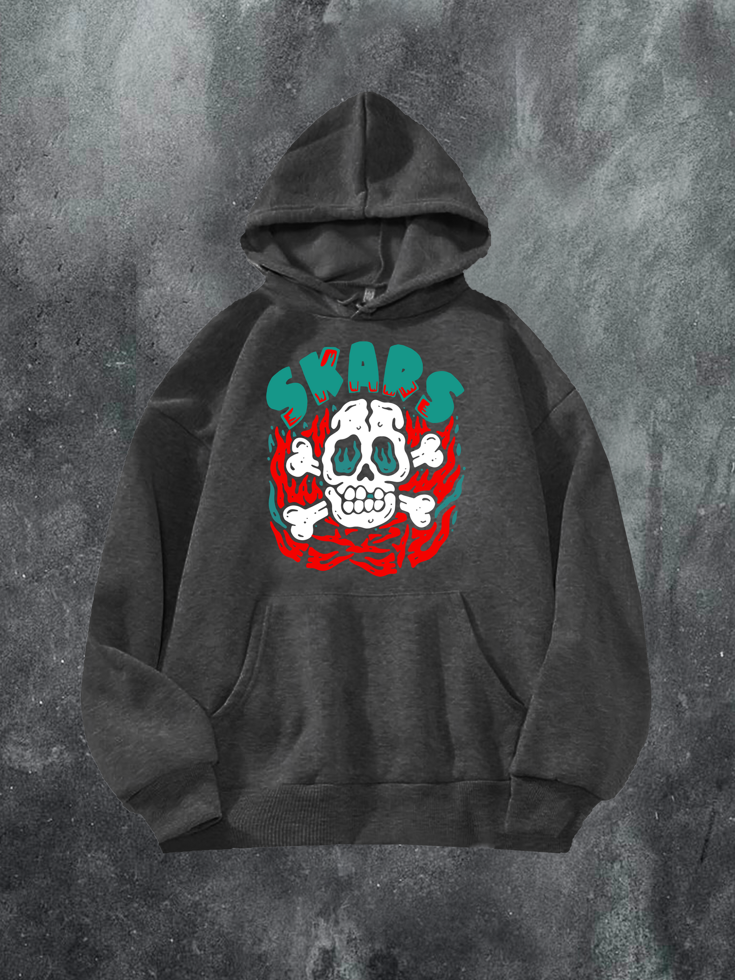 Skull On Fire Hoodie
