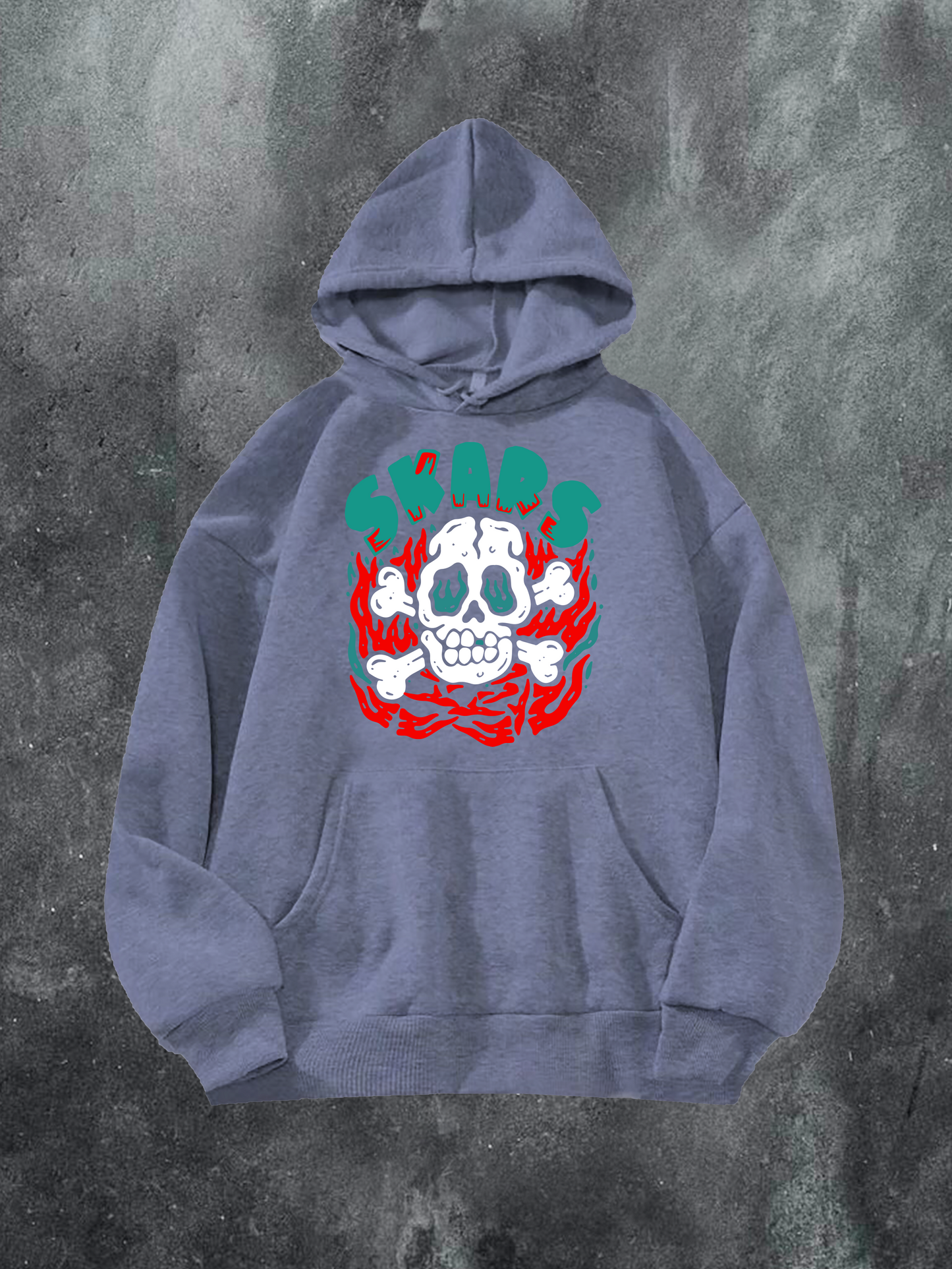 Skull On Fire Hoodie