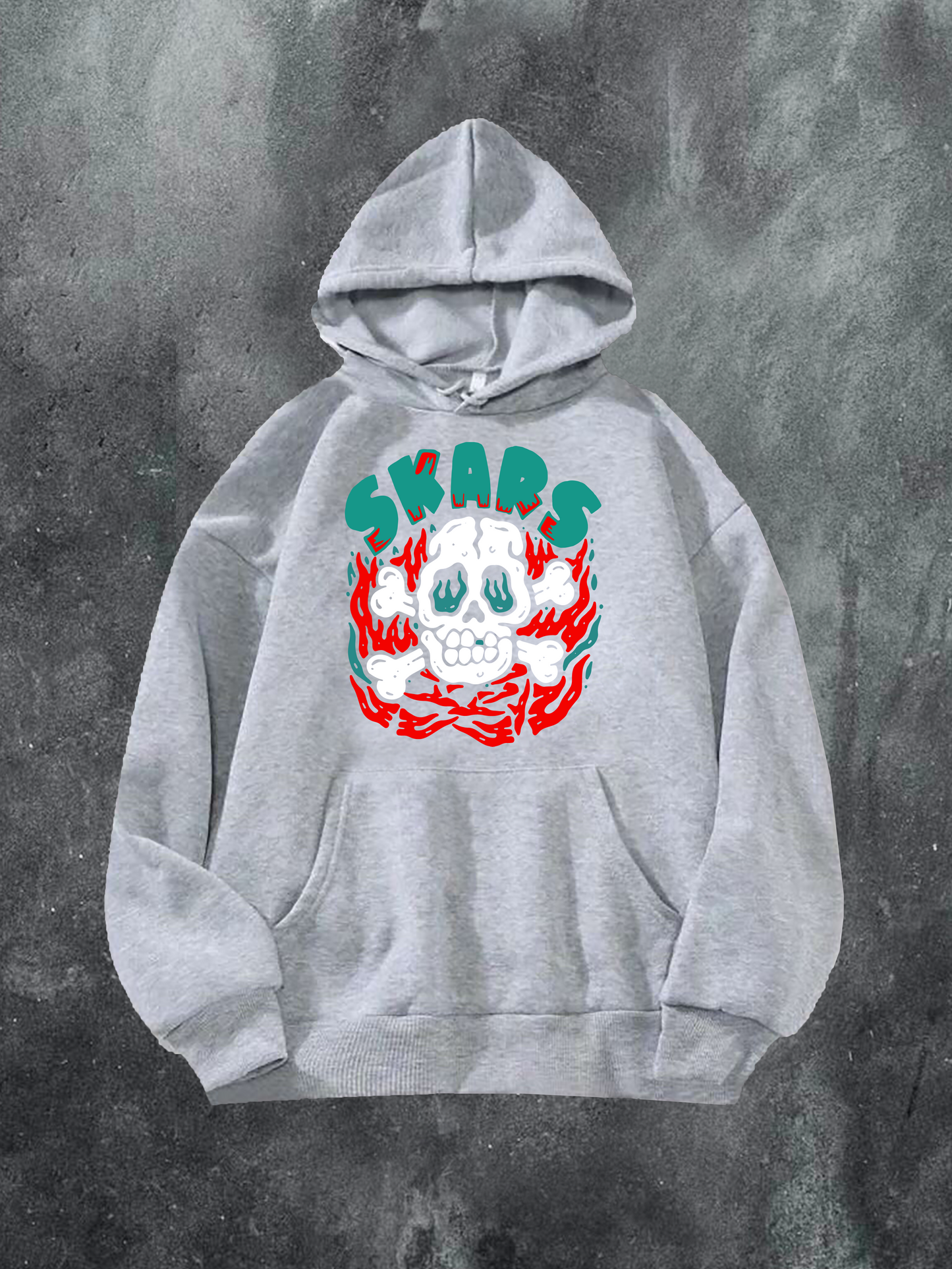Skull On Fire Hoodie