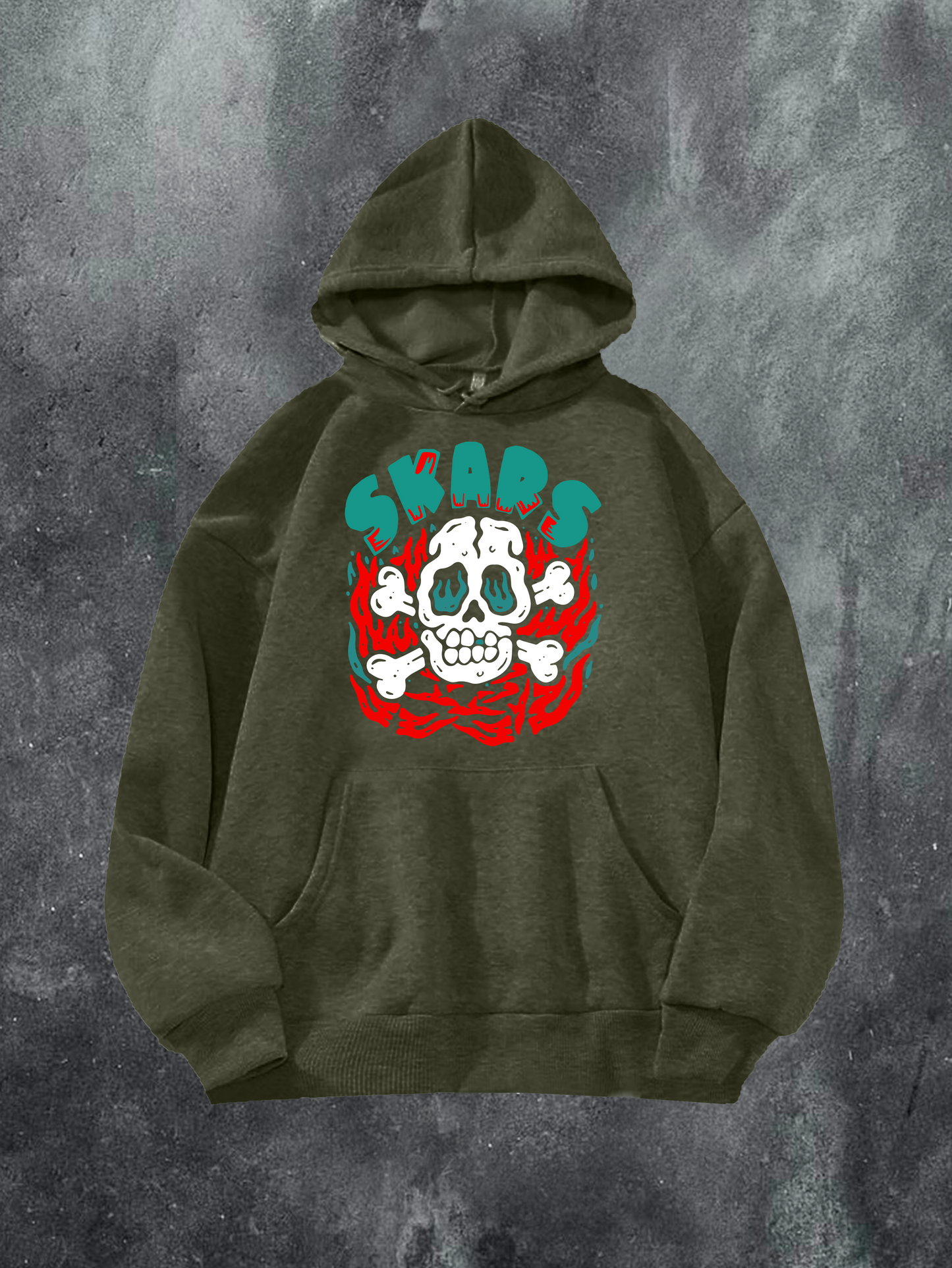 Skull On Fire Hoodie