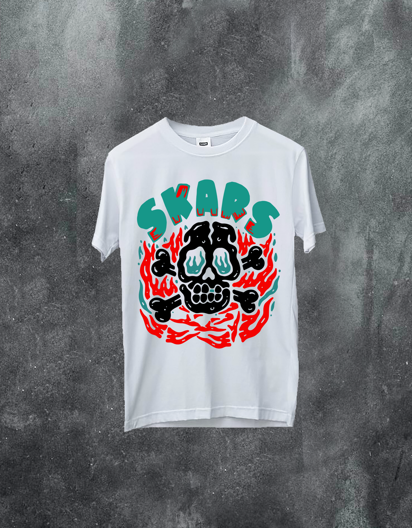 Skull On Fire Tee