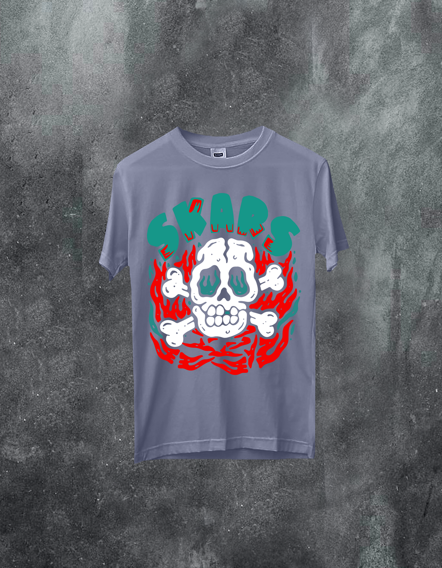 Skull On Fire Tee