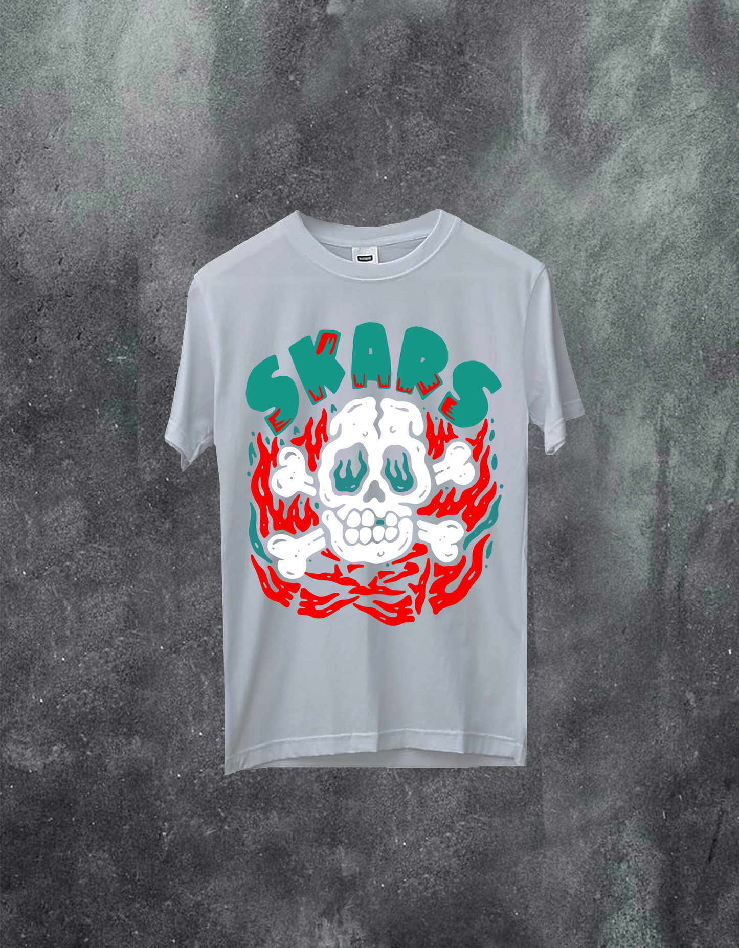 Skull On Fire Tee