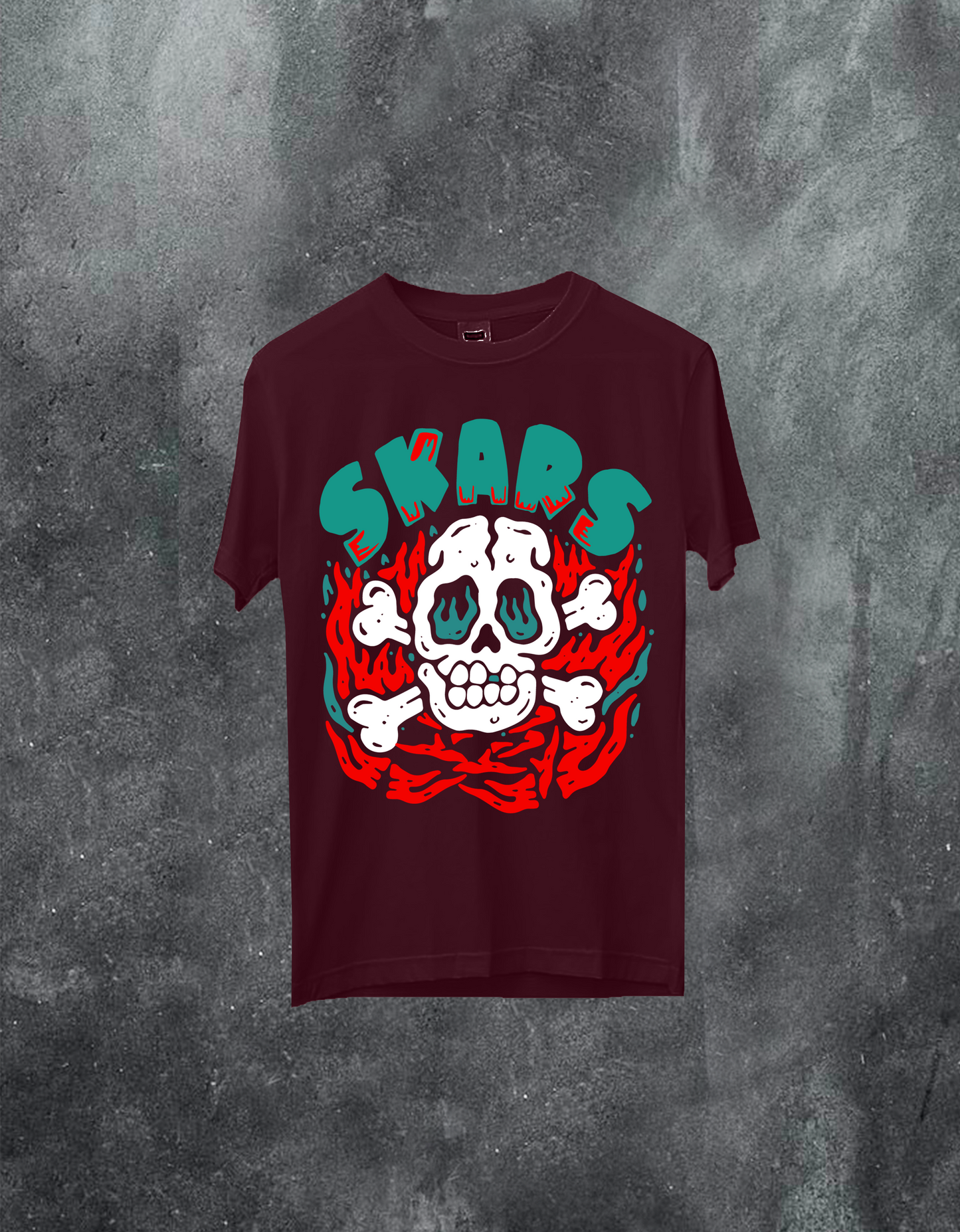 Skull On Fire Tee