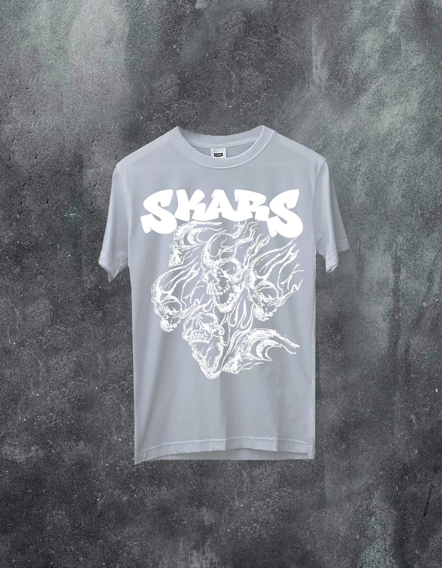 Flaming Skulls Tee