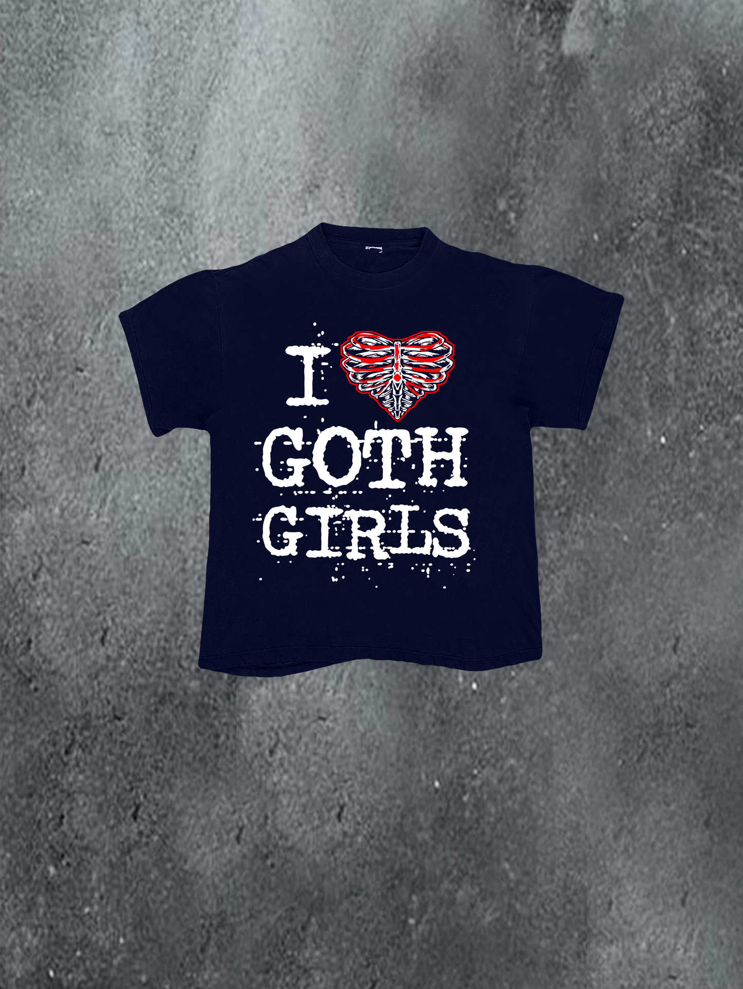 I Heart Goth Girls Skeleton Tee