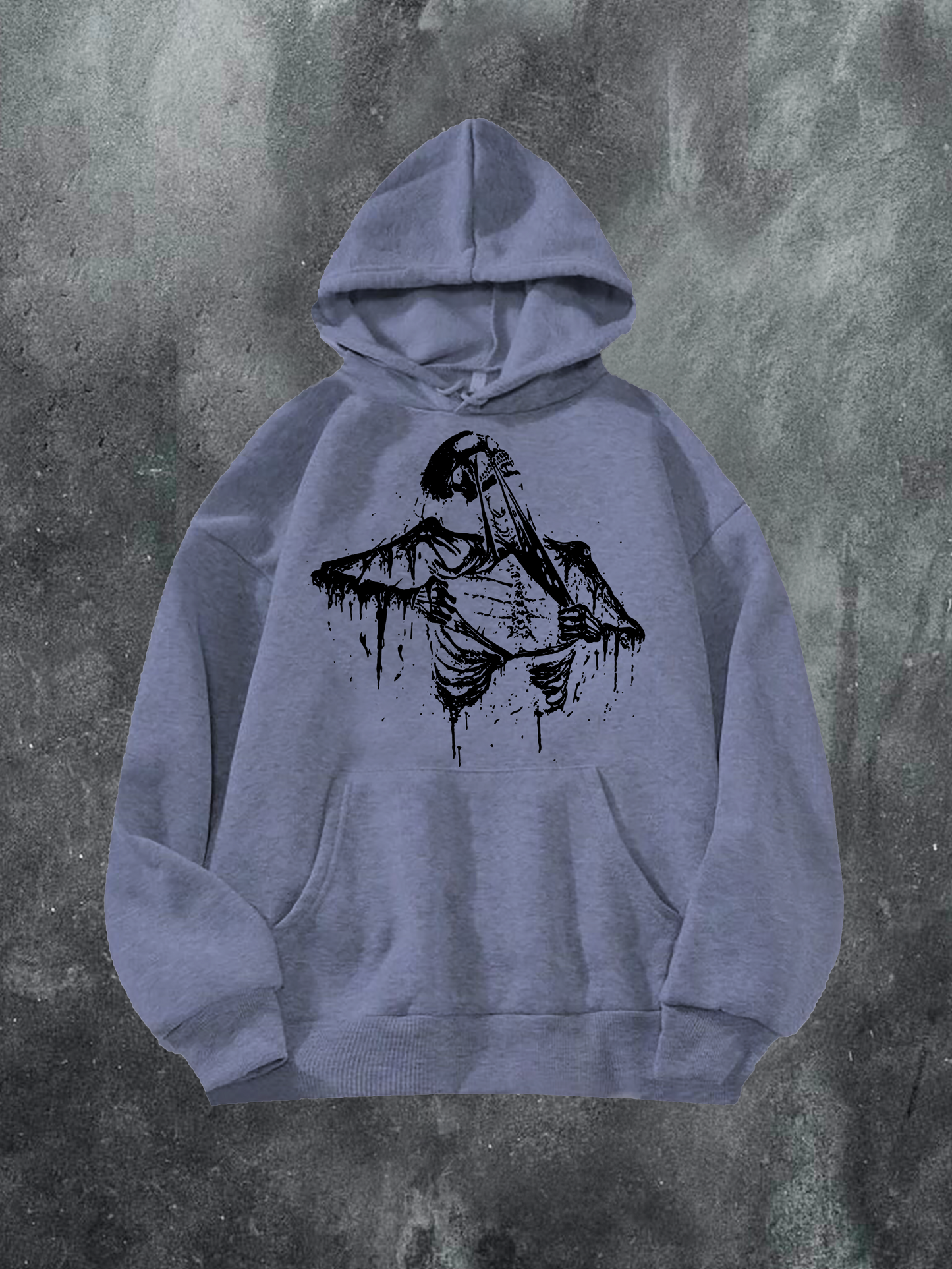 Skeleton Ripping Chest Hoodie