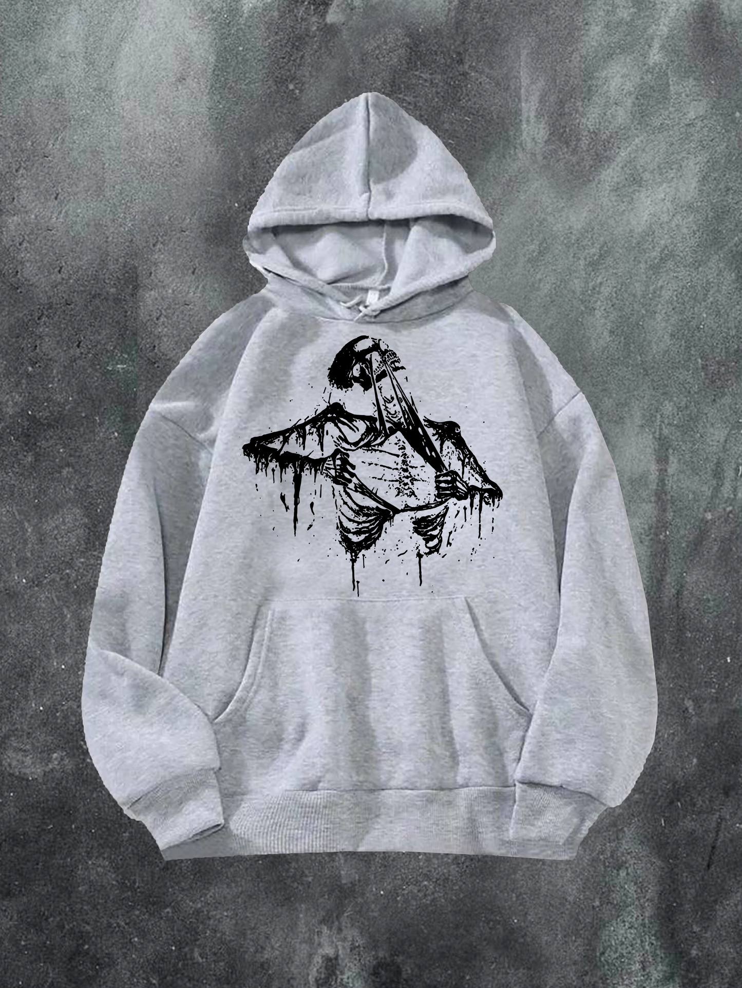 Skeleton Ripping Chest Hoodie