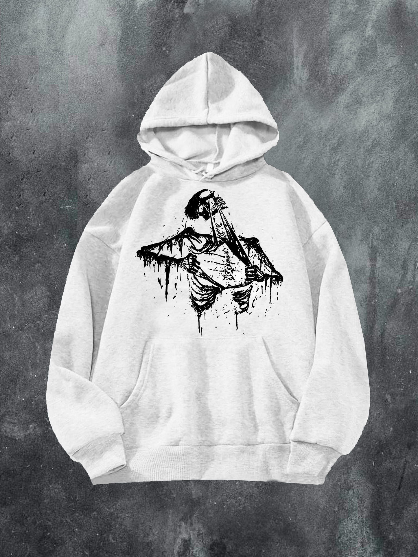 Skeleton Ripping Chest Hoodie