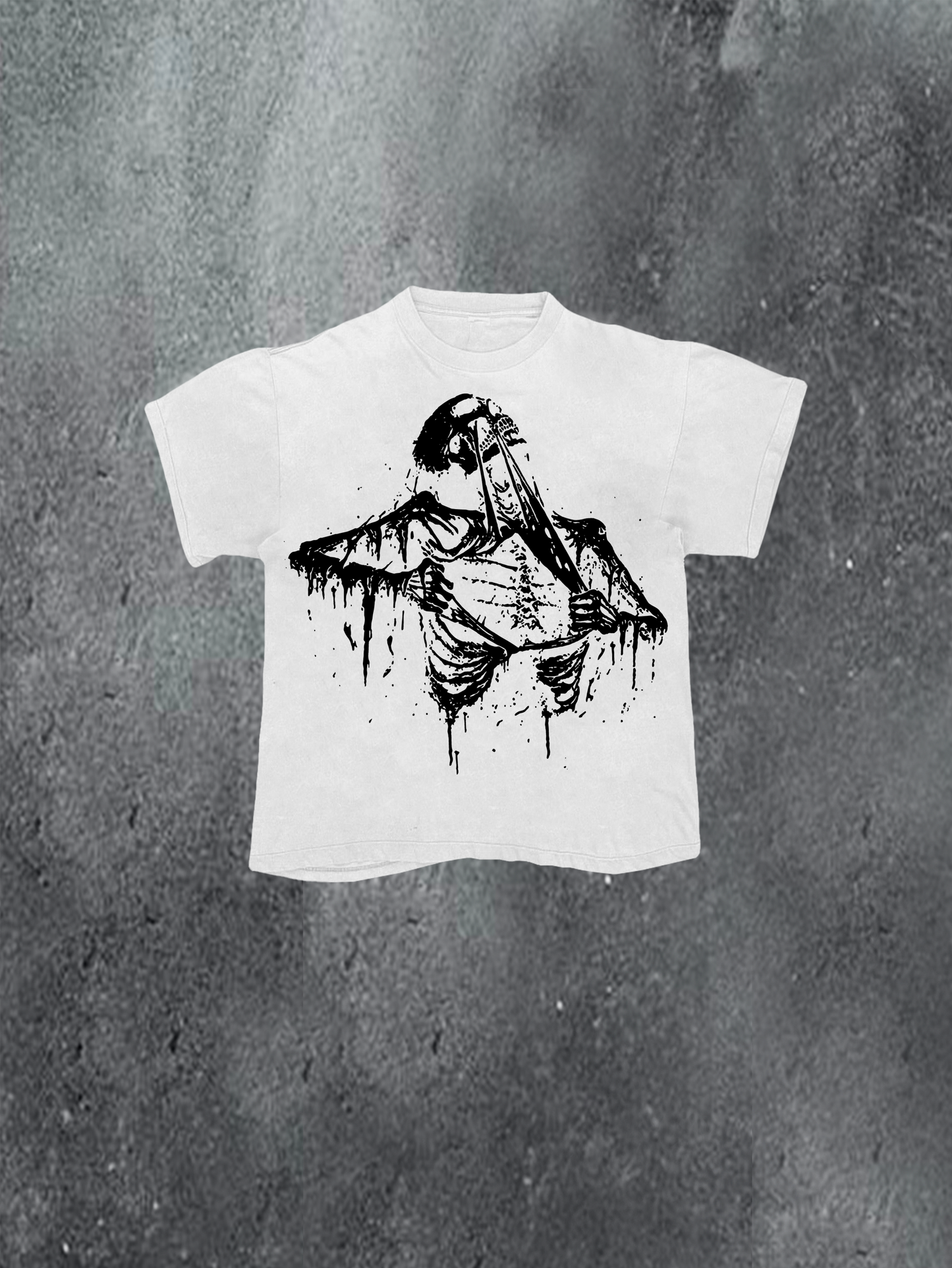 Skeleton Ripping Chest Tee