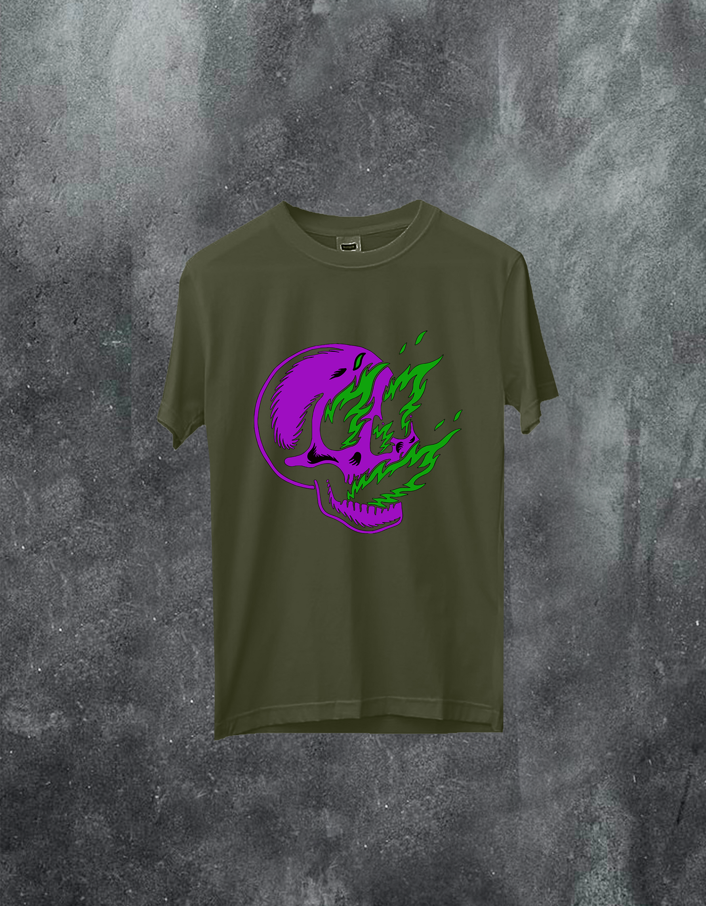 Skull On Fire Tee