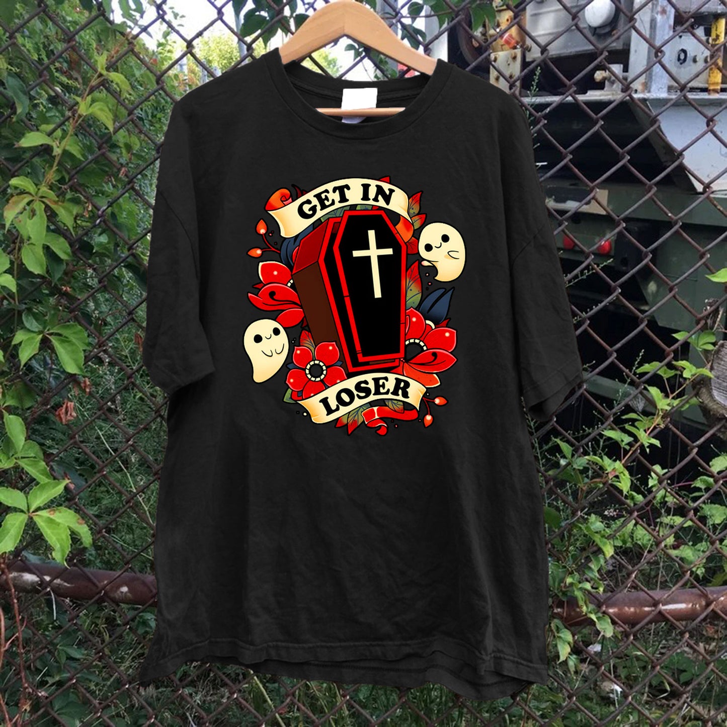 Get In Loser Casket Tee