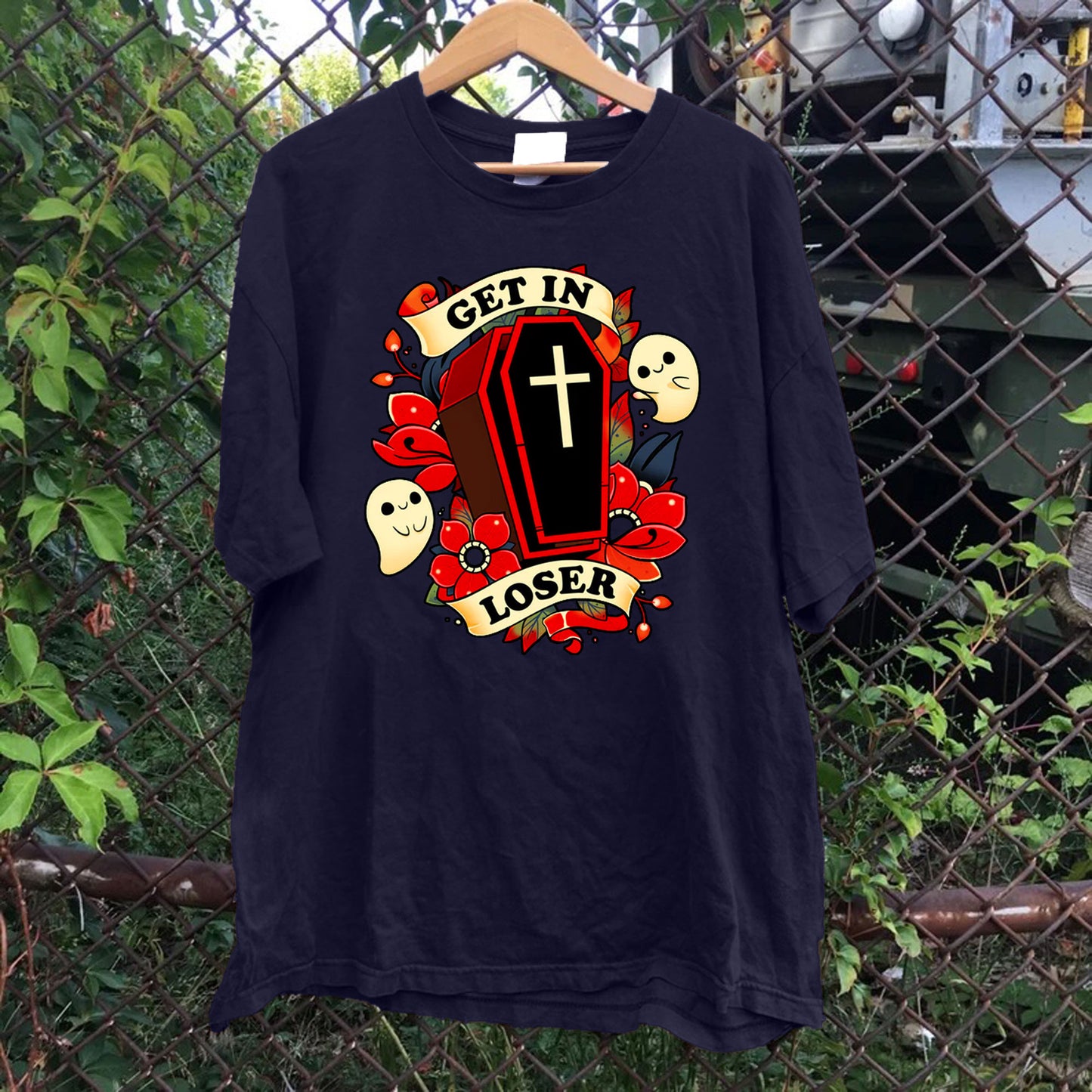 Get In Loser Casket Tee