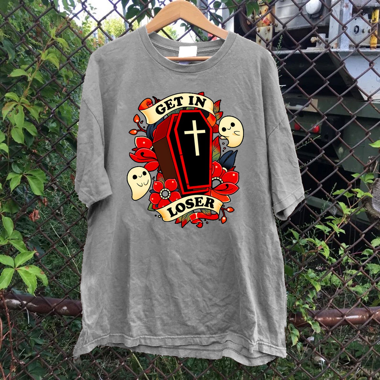 Get In Loser Casket Tee