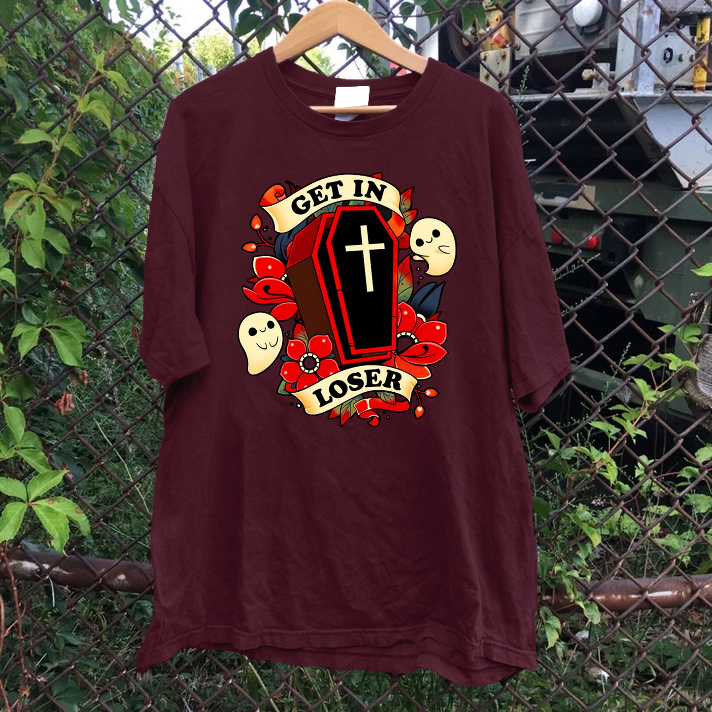 Get In Loser Casket Tee