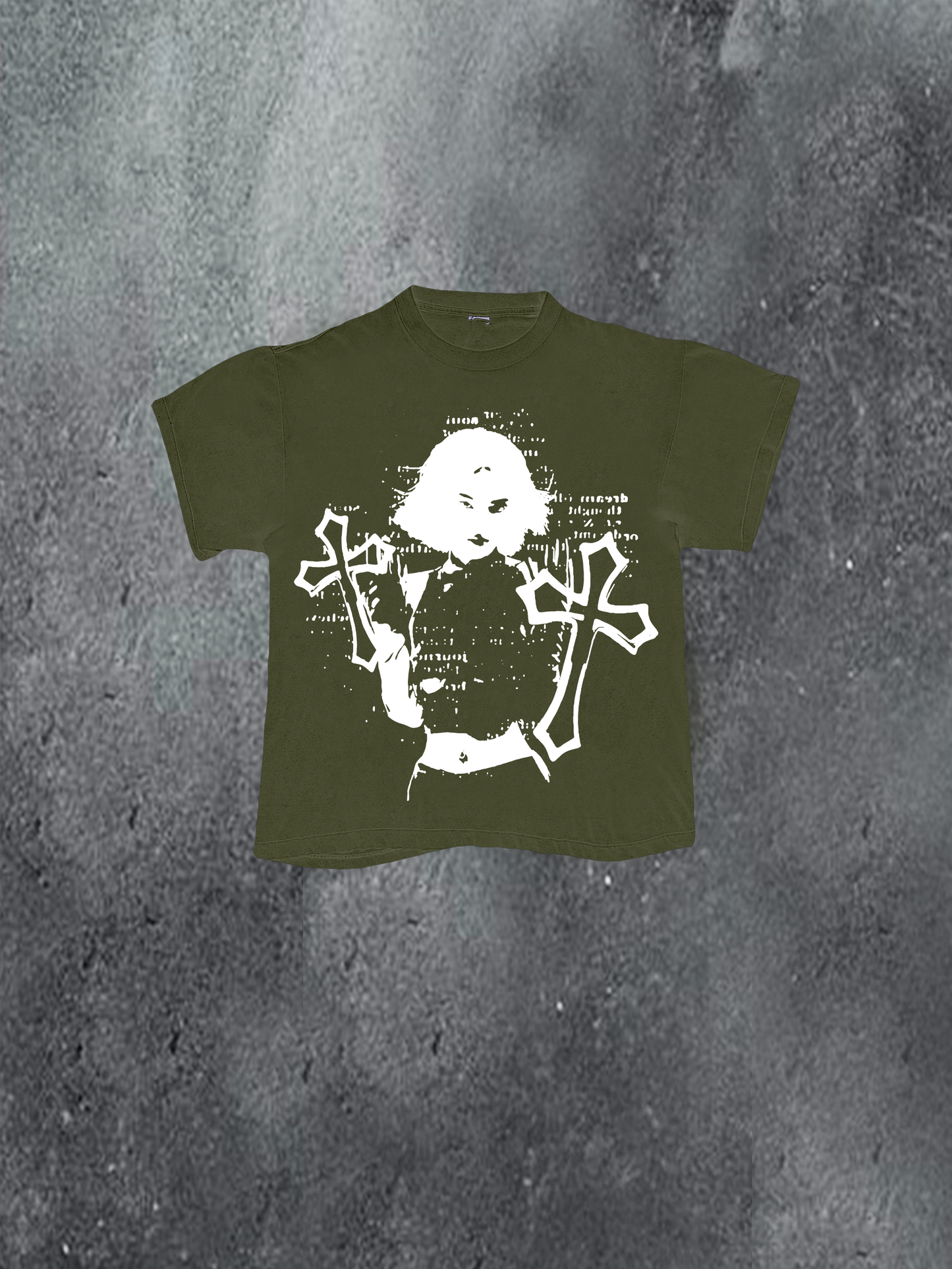 Woman With Crosses Tee
