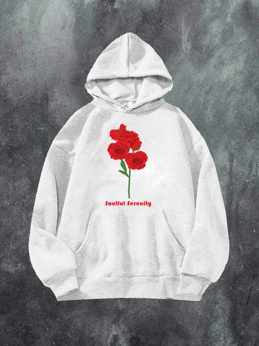 Soulful Serenity Roses Hoodie