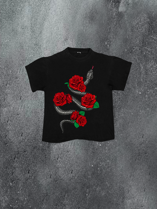 Rose Snake Tee