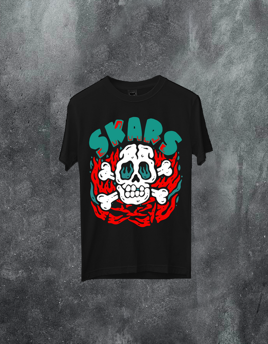 Skull On Fire Tee