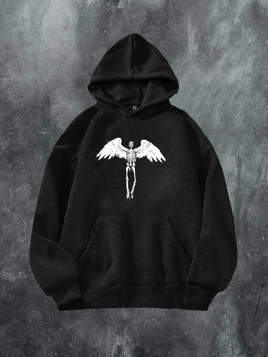 Rising Skeleton Angel Hoodie