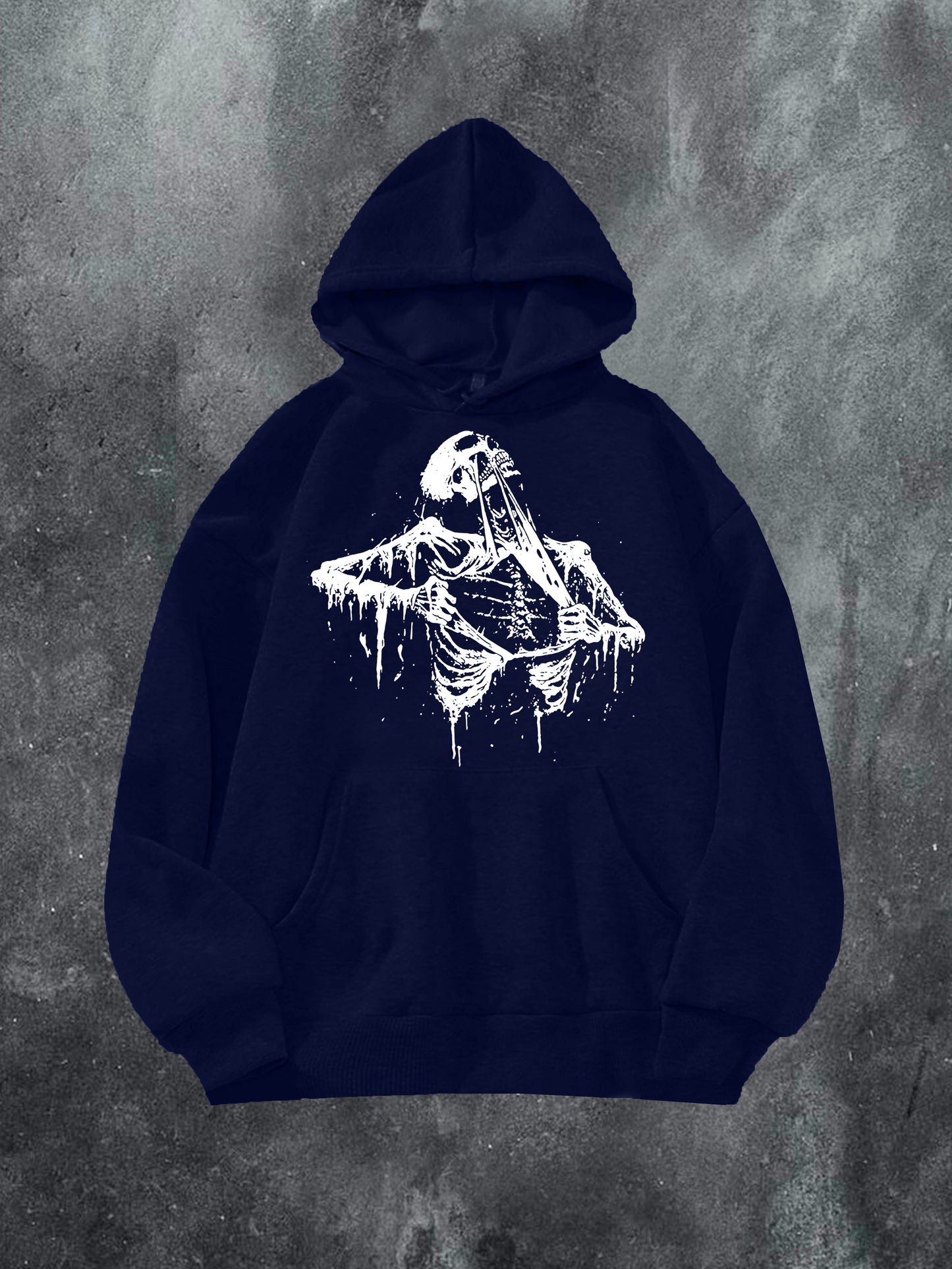Skeleton Ripping Chest Hoodie