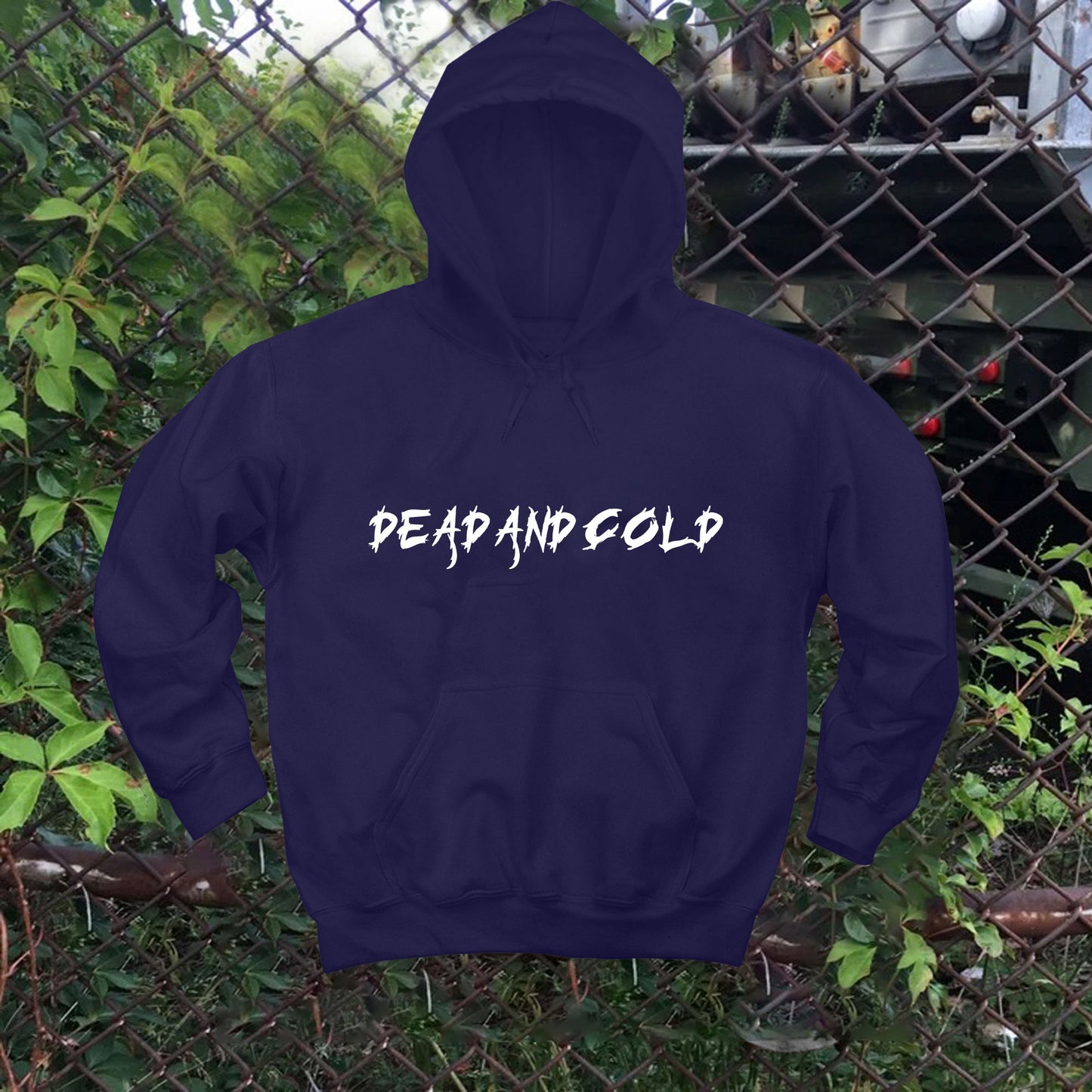Dead And Cold Font Hoodie