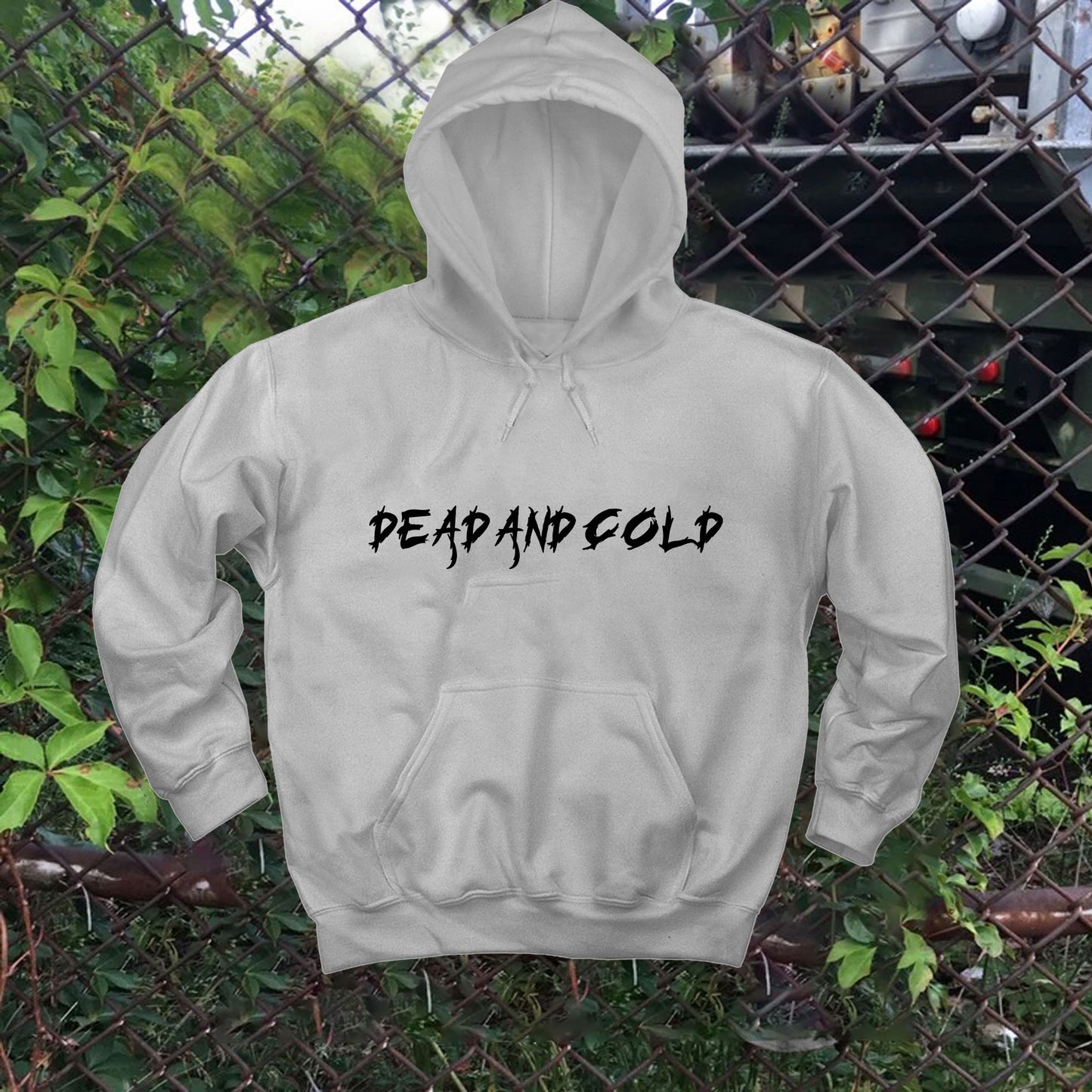 Dead And Cold Font Hoodie