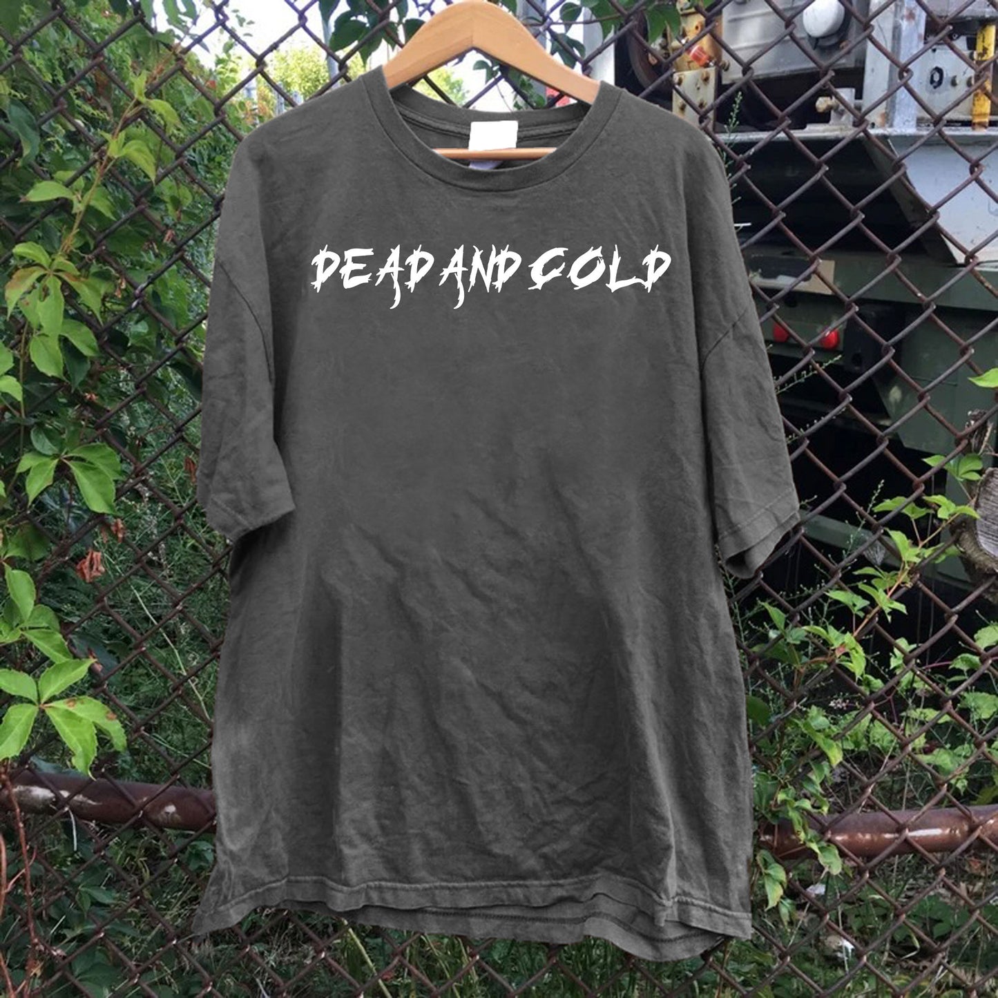 Dead And Cold Font Tee