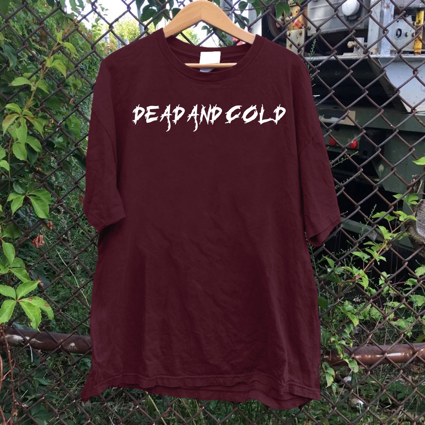 Dead And Cold Font Tee