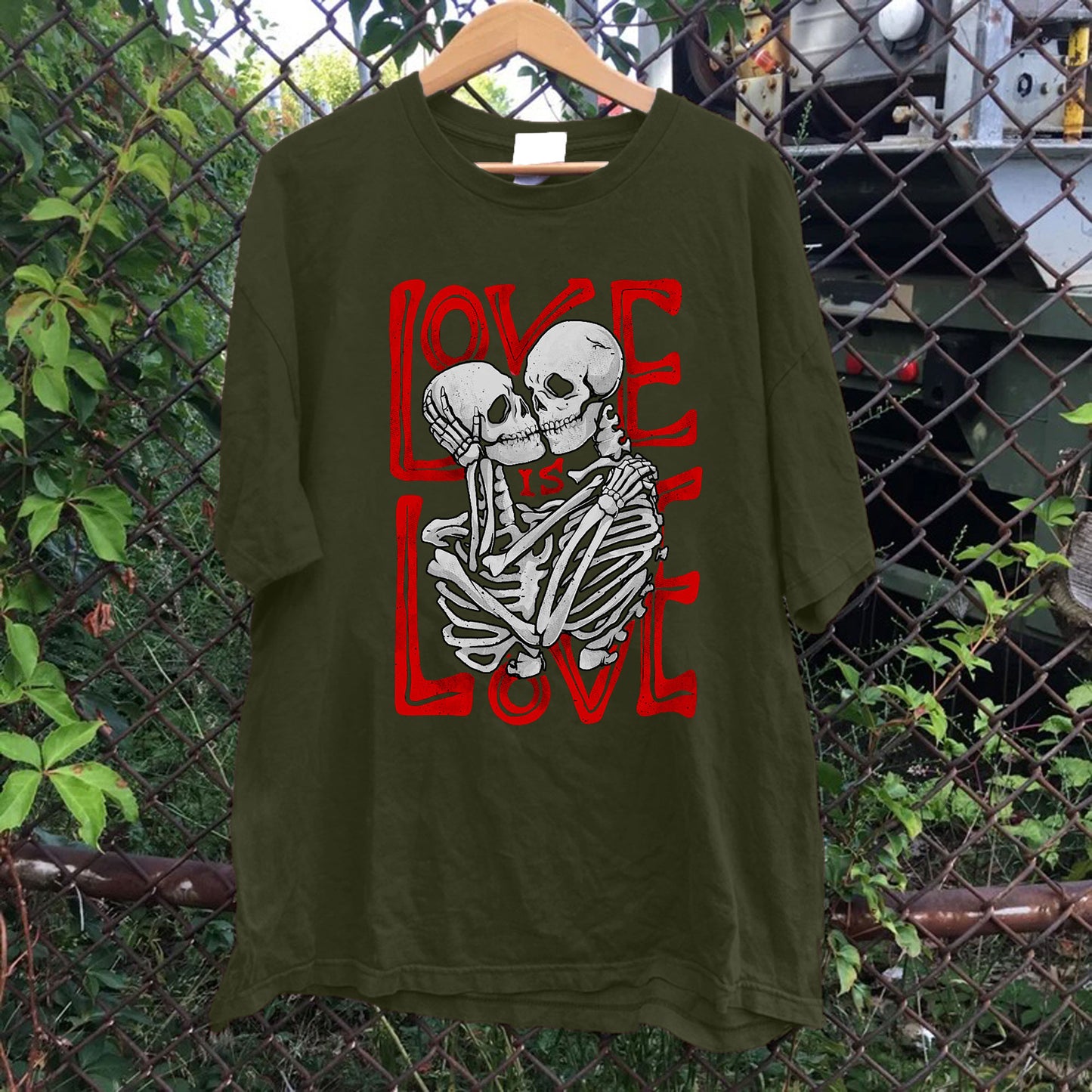 Love Is Love Skeletons Tee