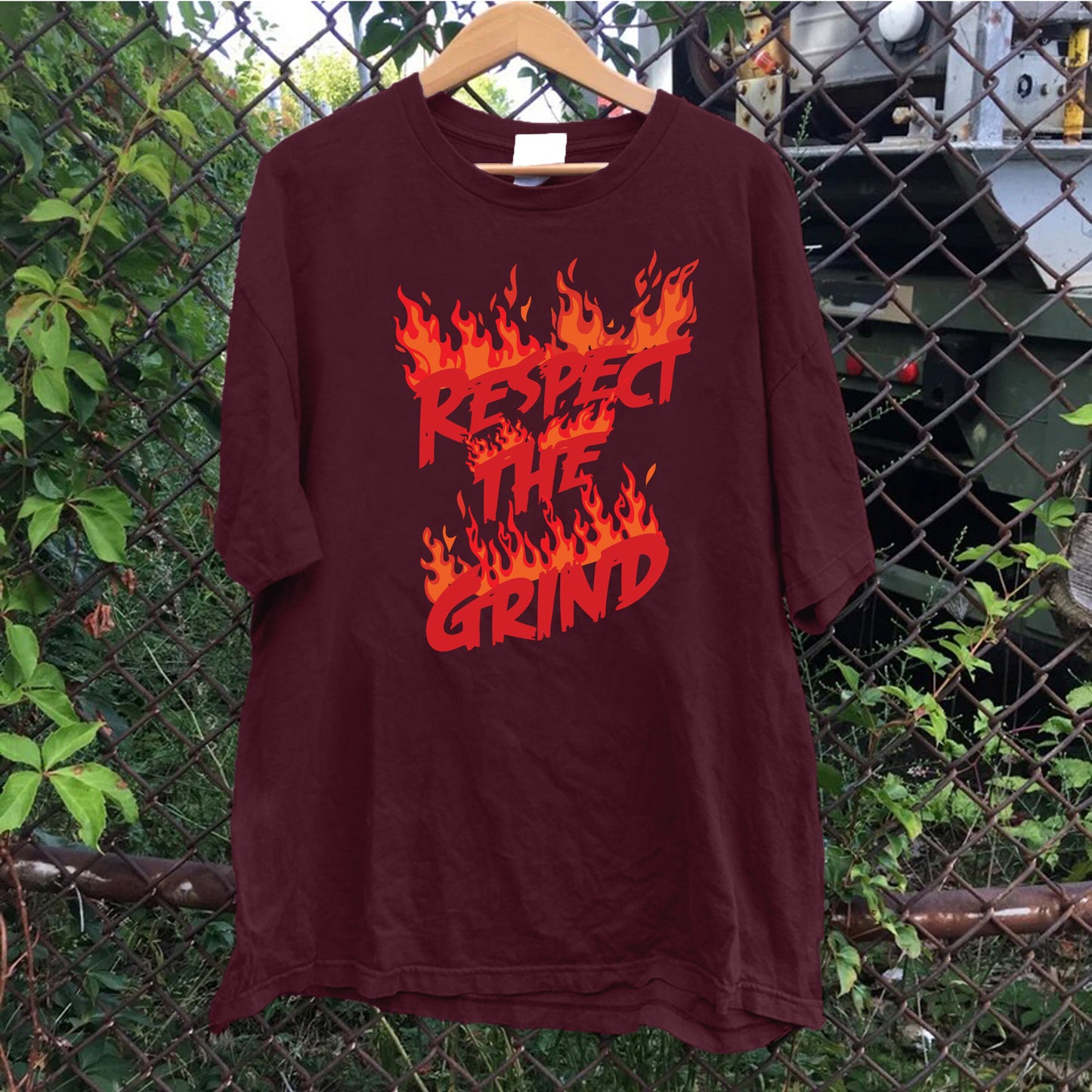 Respect The Grind Flames Tee