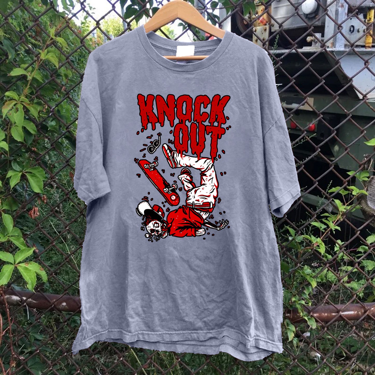 Knock Out Skateboarder Tee