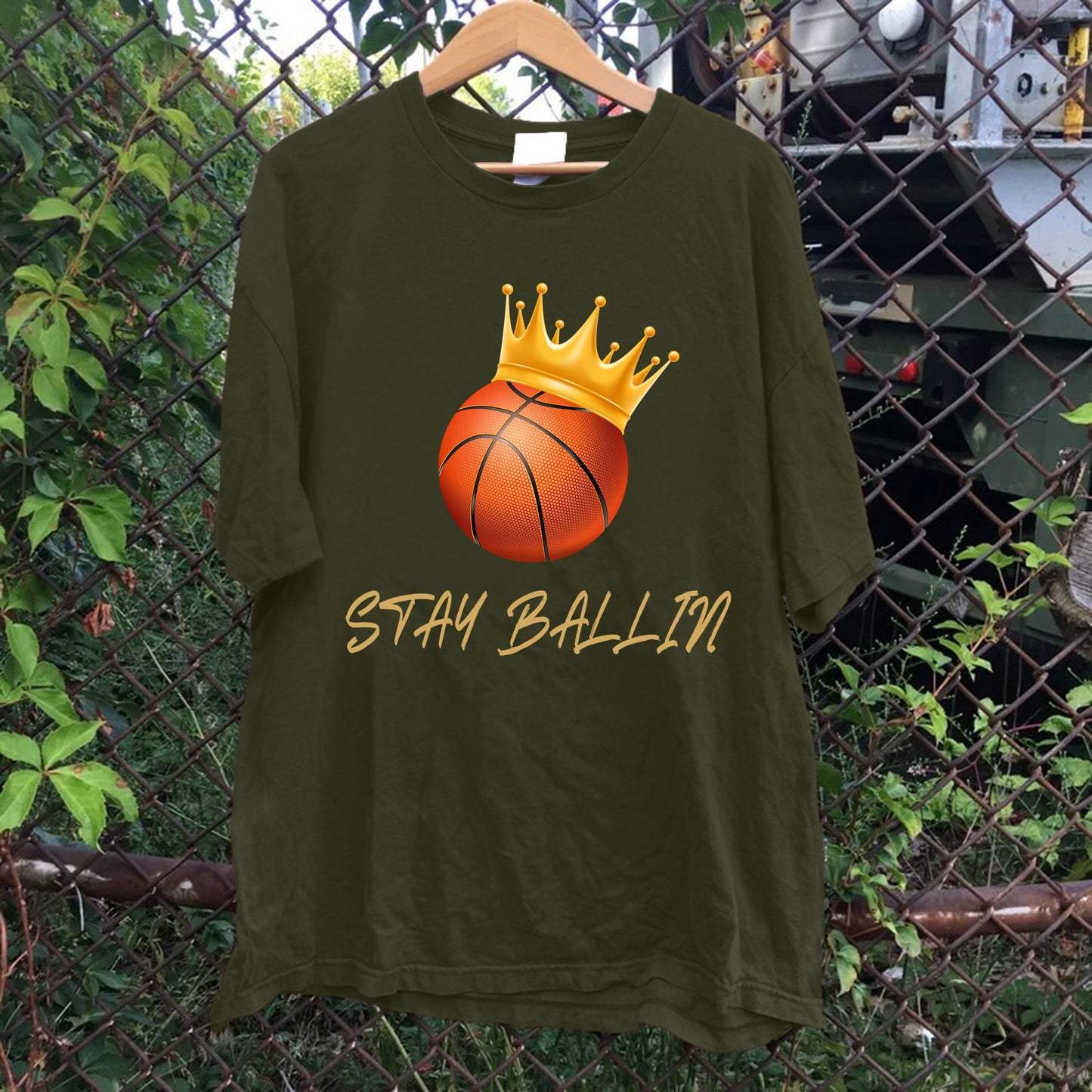 Stay Ballin King Basketball Tee